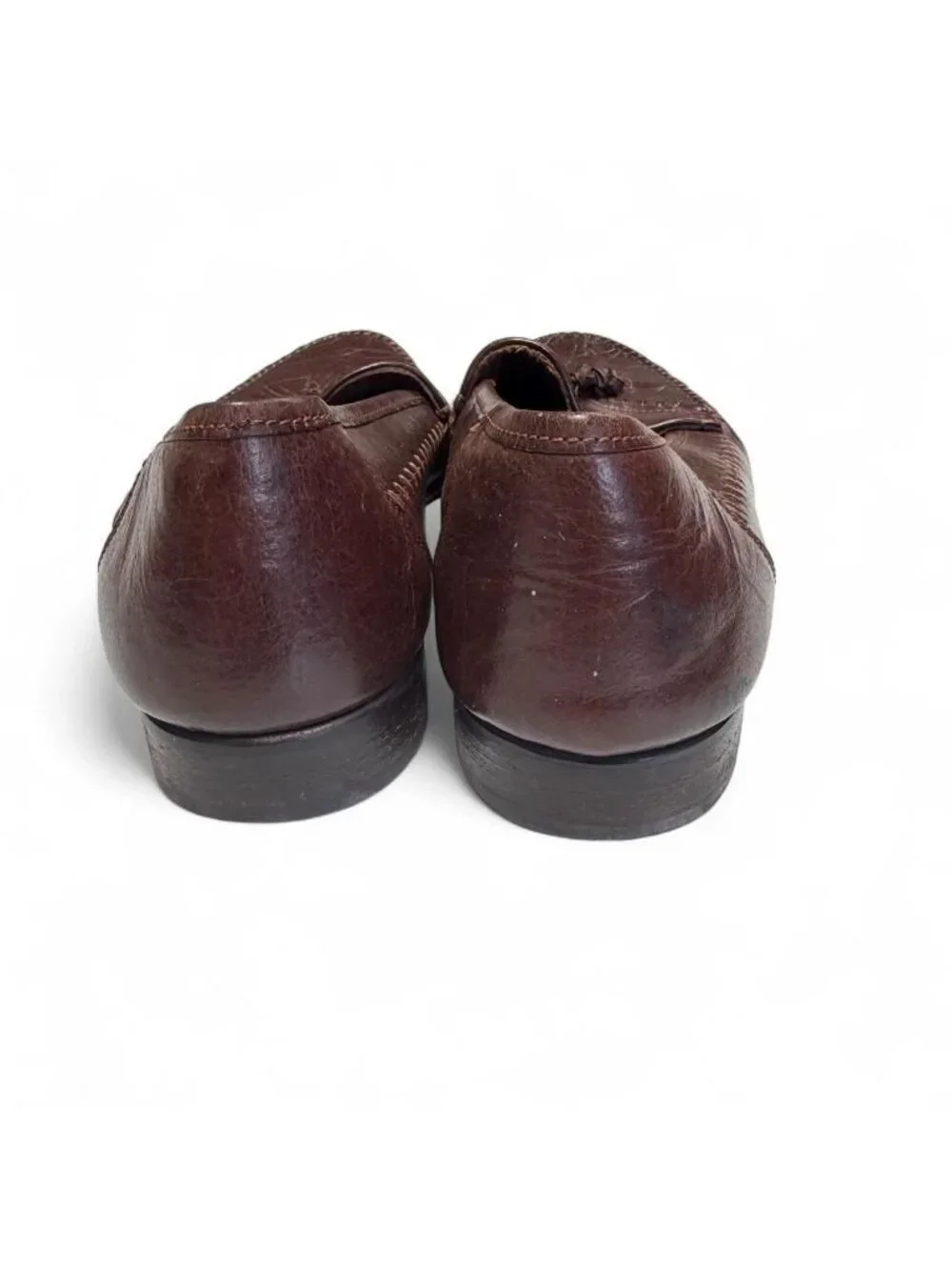 Vintage San Remo Italian Leather Loafers Men's 9.5 Tassel Preppy Luxury Office